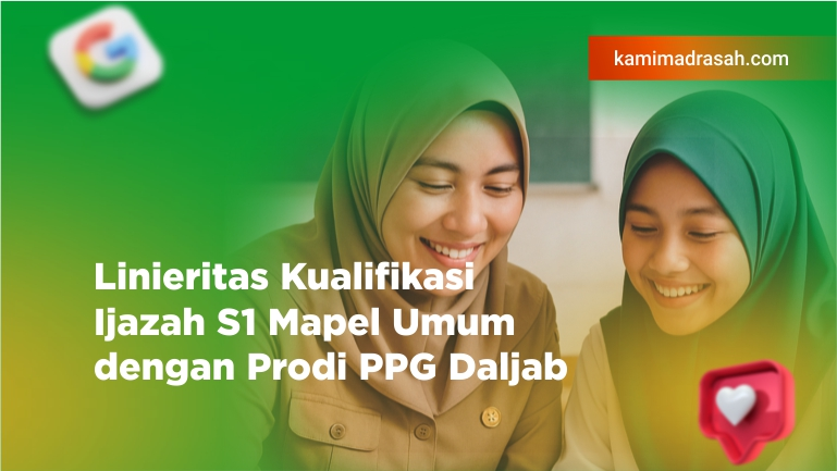 Linieritas Kualifikasi Akademik S1 Mapel Umum dengan Prodi PPG Daljab